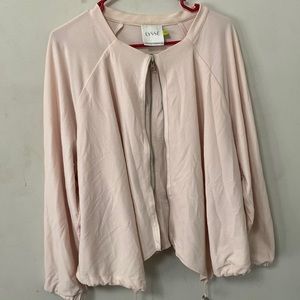 Super stretch zip blouse
